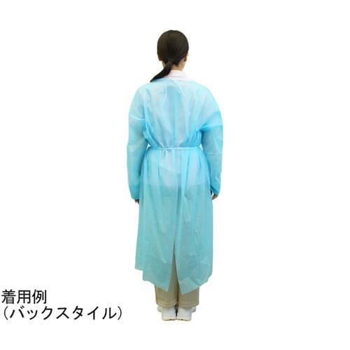 不織布アイソレーションガウン ブルー フ