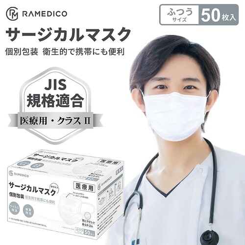 サージカルマスク 個包装 ふつうサイズ