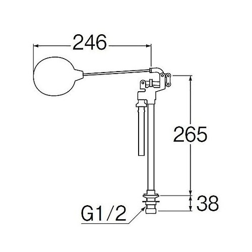 立形ロータンクボールタップ トイレ用品
