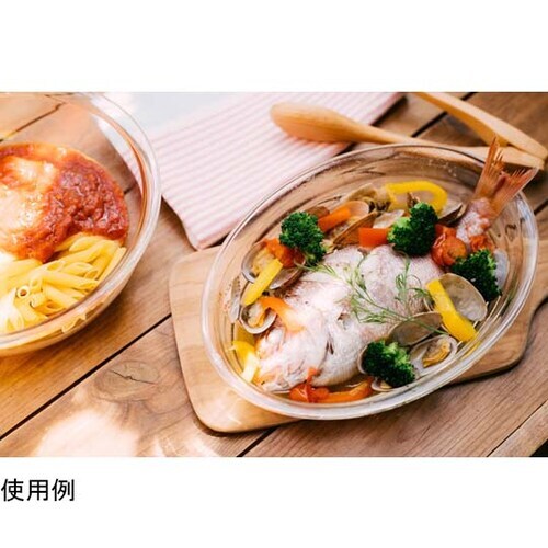 耐熱ガラス製オーバル皿1100 12個入