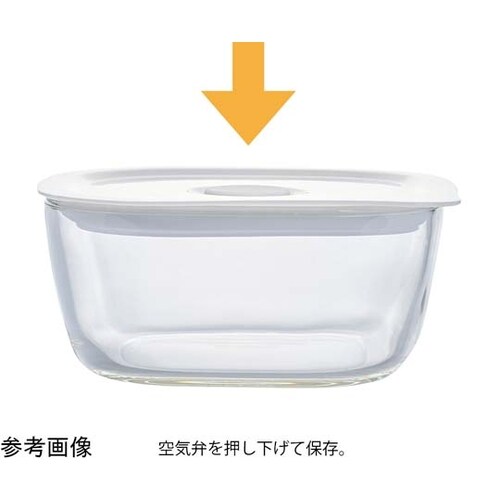 耐熱ガラス製密閉保存容器・角600 36