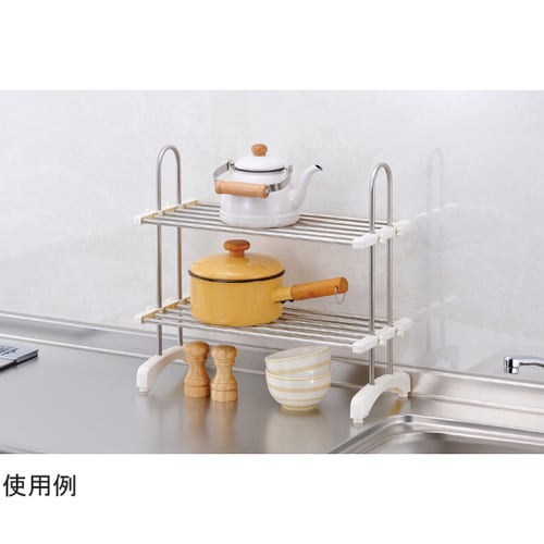 伸縮式ステンレス整理棚 COM−9671