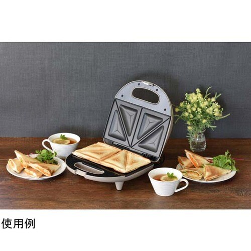 ラノー ホットサンドメーカーW(ステンレ