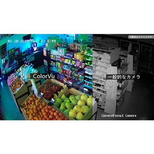 24時間カラー撮影/人・車両ターゲット分