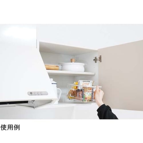 ルームラボ 取っ手付ワイヤーバスケット