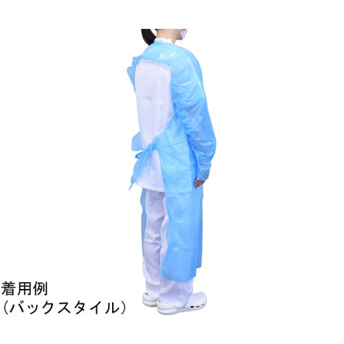 プラスチックエプロン袖付CF 指掛けタイ