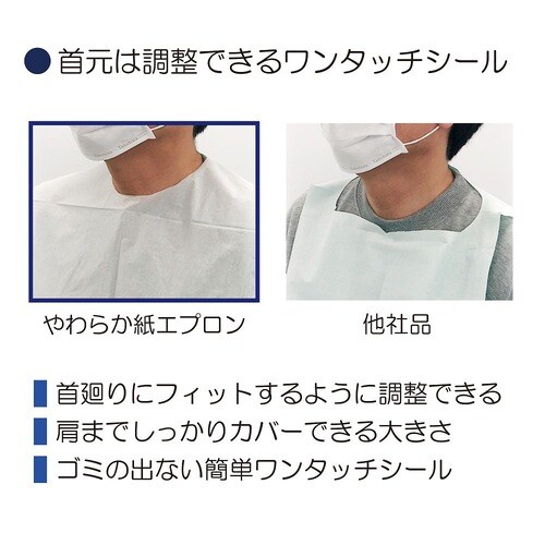 やわらか紙エプロン 10枚×10袋入 0