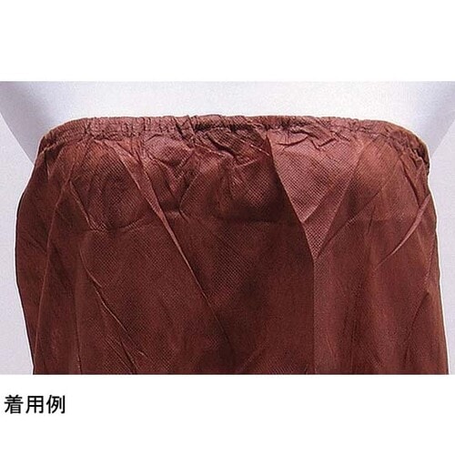 ペーパーラップガウン(ブラウン) 50枚