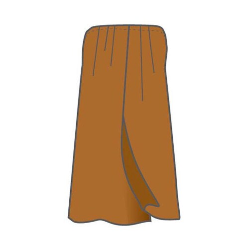 ペーパーラップガウン(ブラウン) 50枚