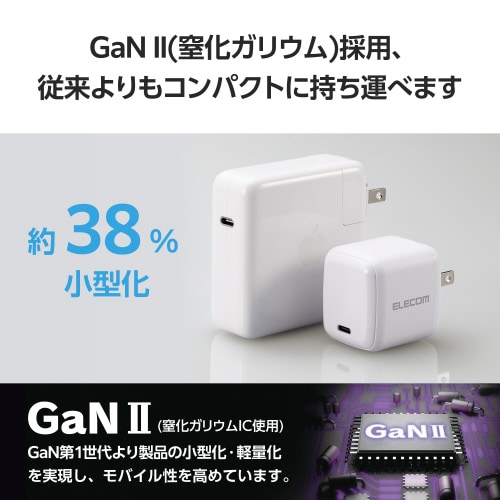 Type−C充電器 PD 65W ホワイト