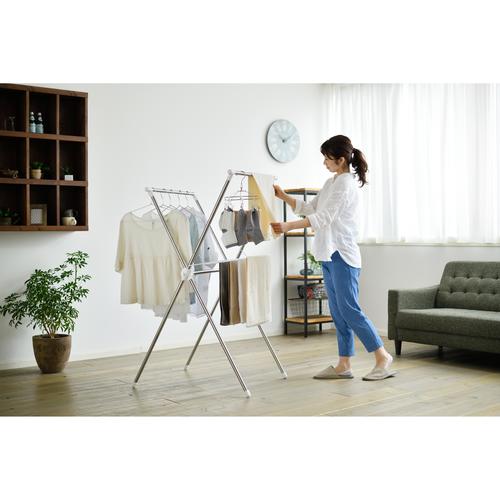 簡単組立ステンレス室内物干し