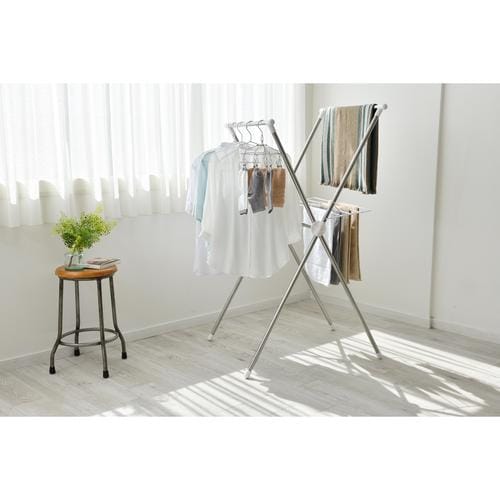 簡単組立ステンレス室内物干し