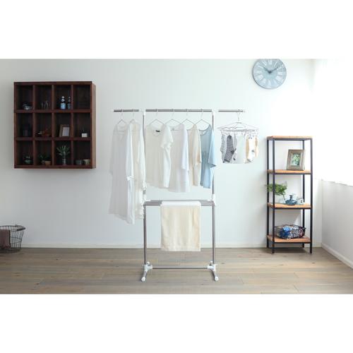 簡単組立ステンレス室内物干し