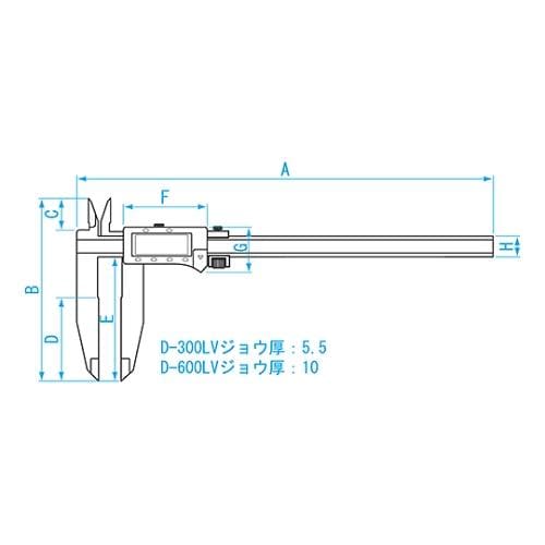 デジタルロングジョウノギスD−600LV