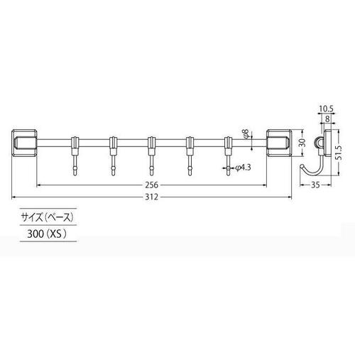 5連スライドフック EA638LL−22