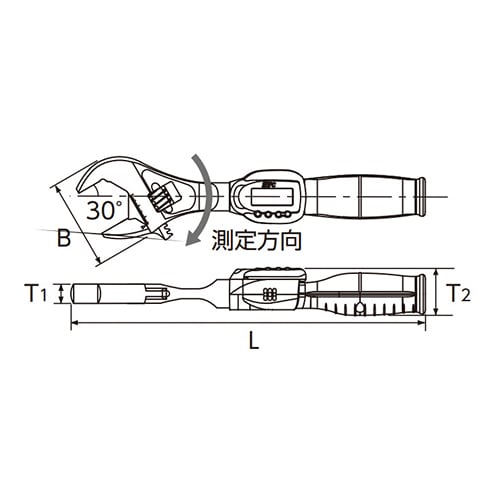 デジタルトルクレンチ充電式 EA723JL−200