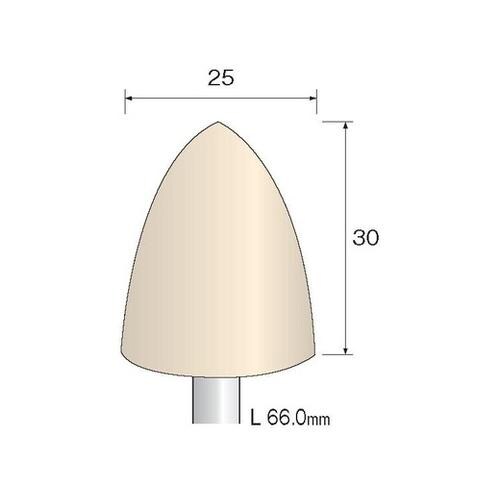 軸付フェルトバフ(6mm軸) EA819BH−22