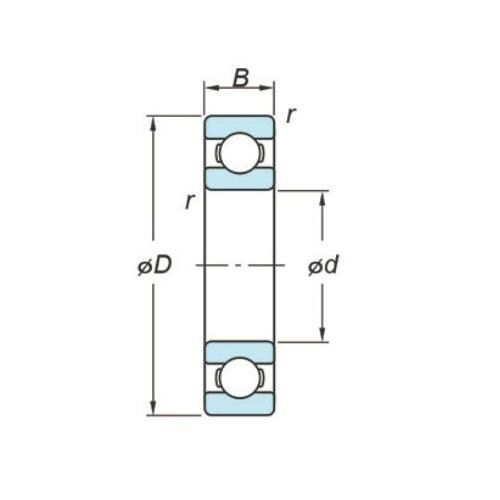 深溝玉軸受(開放形) EA966EA−208