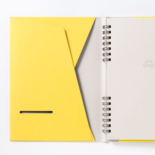 SUNNY リングノート紙カバーA5変形 桃×2