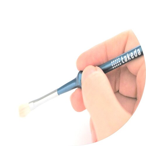 こぶ軸筆 平筆 白馬毛 小 3本入