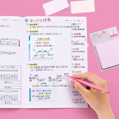 SUMMARY ノートブックB5 ペールピンク×2
