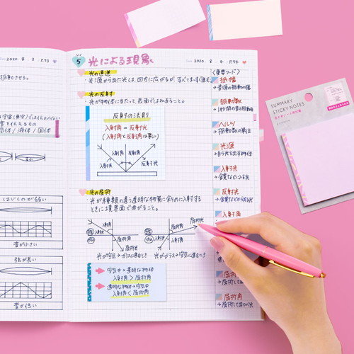 SUMMARY ノートブックB5コーラルピンク×2