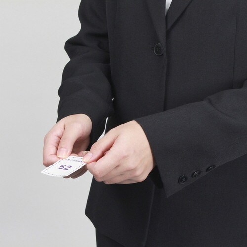 連番荷札 No.1から100 赤 3袋入