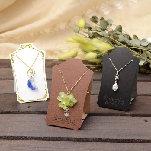 立体ネックレス専用台紙 ホワイト S 5冊入