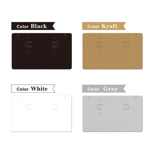 ピアスイヤリングネックレス台紙ブラック名刺5冊入