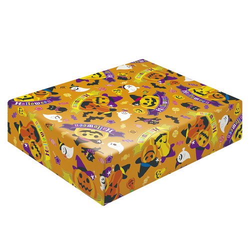 包装紙10枚ロール キャンディーハロウィン 半才判