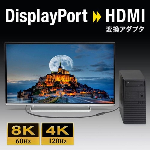 DisplayPort−HDMI変換アダプタ
