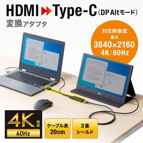 HDMI−Type−C 変換アダプタ