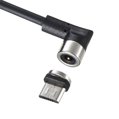 Magnet脱着式microUSB変換アダプタ