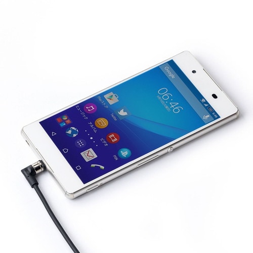 Magnet脱着式microUSB変換アダプタ