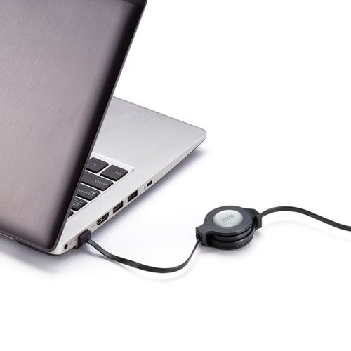 自動巻取りLANケーブル