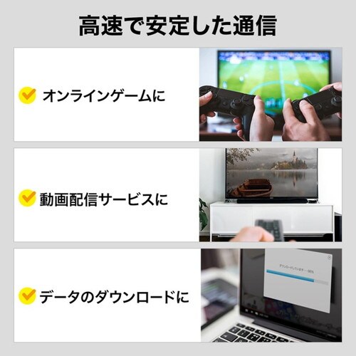 つめ折れ防止カテゴリ7細径メッシュLANケーブル