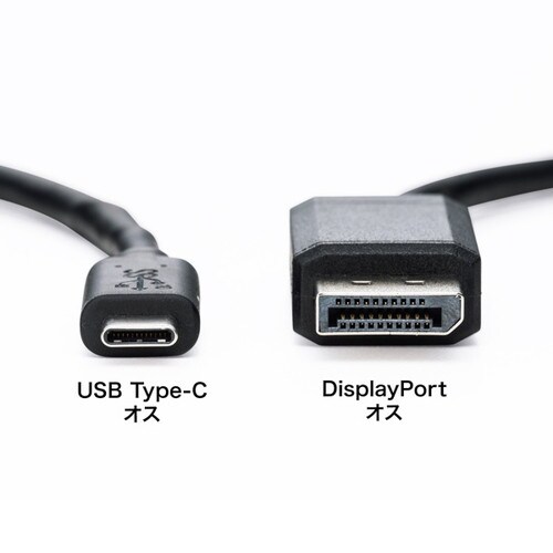 TypeC−DisplayPort変換ケーブル2m