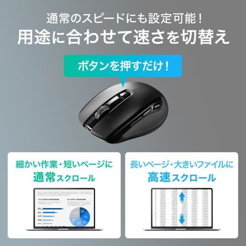 Bluetooth高速スクロールマウス