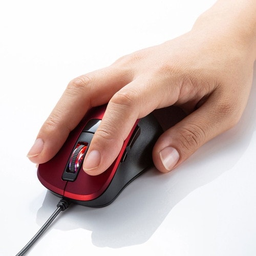 静音有線ブルーLEDマウス