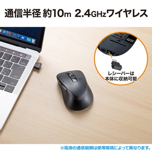 静音ワイヤレスType−CブルーLEDマウス