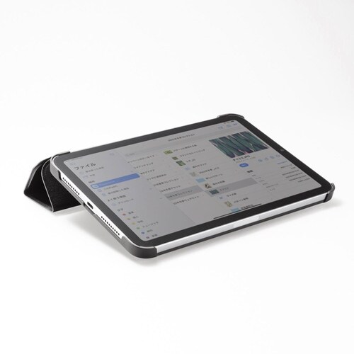 iPadmini2021ソフトレザーケースブラック