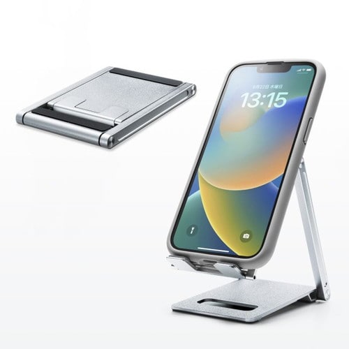 タブレット・スマートフォン用薄型アルミスタンド