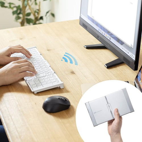 Bluetooth折りたたみフルキーボード