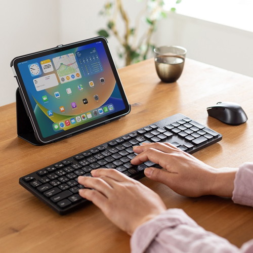 静音Bluetoothキーボード テンキーあり