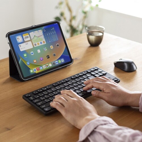 静音Bluetoothキーボード テンキーなし