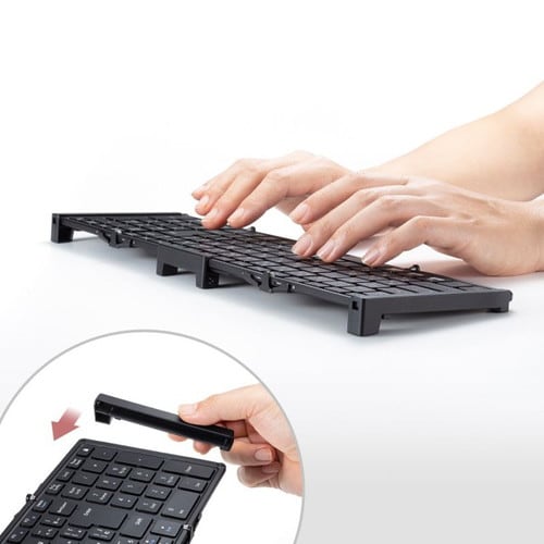 ワイヤレス折りたたみフルキーボード
