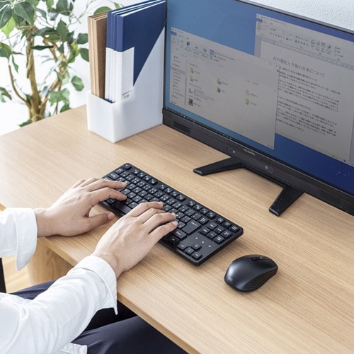 ワイヤレス静音キーボードマウスセット