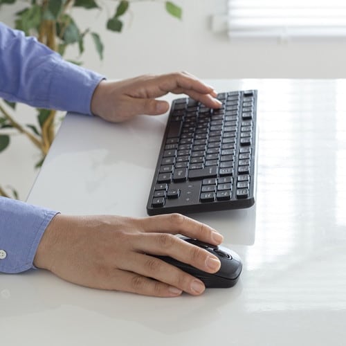 ワイヤレス静音キーボードマウスセット