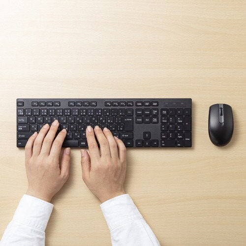 静音マウス付ワイヤレスキーボード