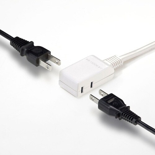 マイクロタップ 2個口 0.2m ホワイト